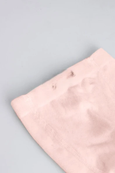 Tekli Düz Külotlu Çorap 50104 Pembe - Resim 4
