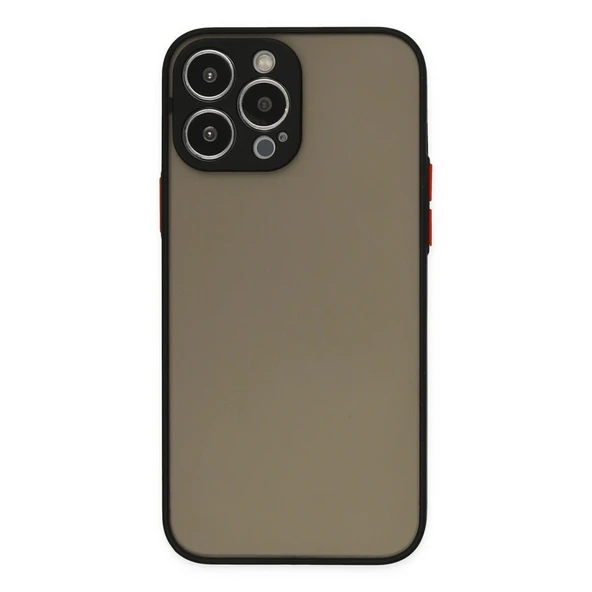 Apple İphone 13 Pro Kılıf Montreal Silikon Kapak - Siyah ürün görseli 1