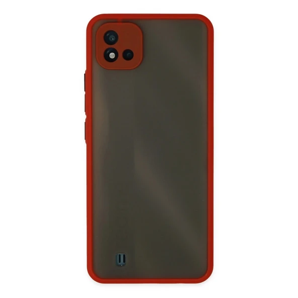 Realme C11 2021 Kılıf Montreal Silikon Kapak - Kırmızı ürün görseli 1