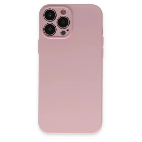 Apple İphone 13 Pro Kılıf Nano İçi Kadife Silikon - Pembe ürün görseli 1