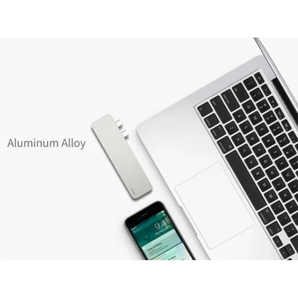 WIWU Hub T8 Lite USB Type-C Gri - Resim 7