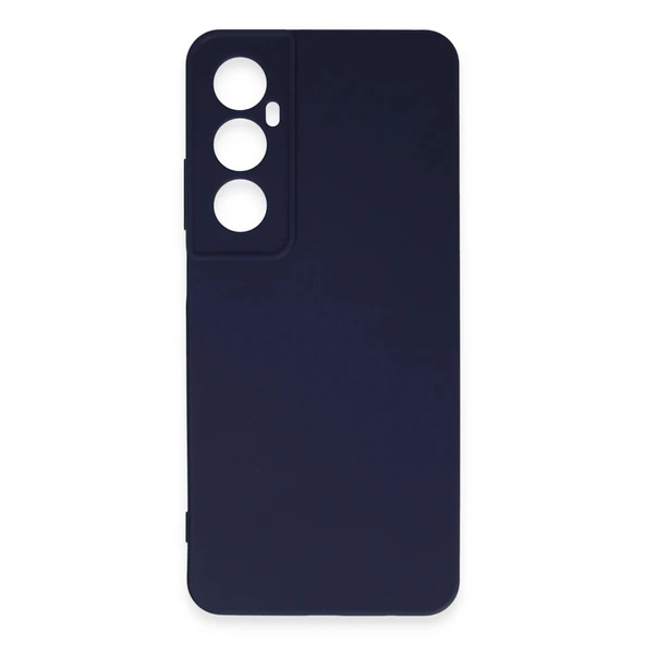 Realme C65 Kılıf First Silikon - Lacivert - Resim 2