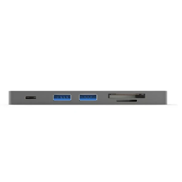 WIWU Hub T8 Lite USB Type-C Gri - Resim 2