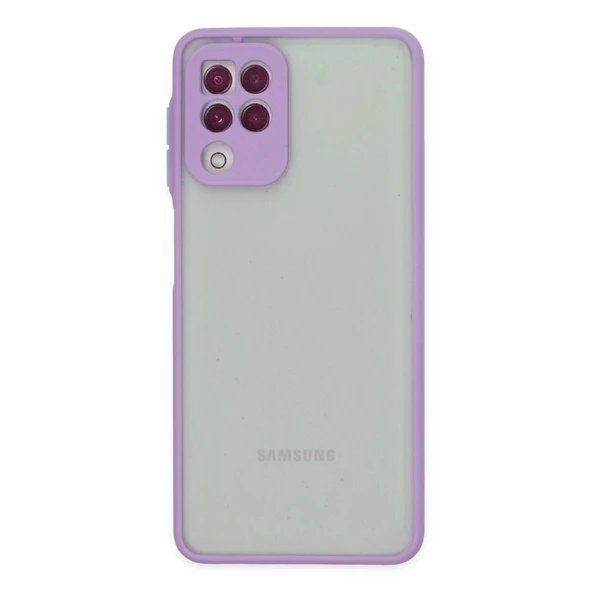 Samsung Galaxy A22 Kılıf Montreal Silikon Kapak - Mor ürün görseli 1