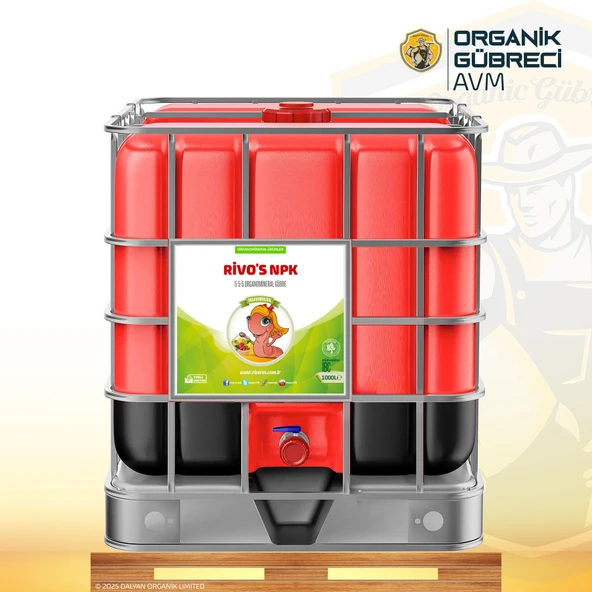 Rivo's Ranch Sıvı NPK  5-5-5  IBC/1000Litre (Organamineral gübre) ürün görseli 1