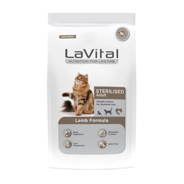LaVital Kuzu Etli Kısırlaştırılmış Kedi Maması 1 Kg ürün görseli 1