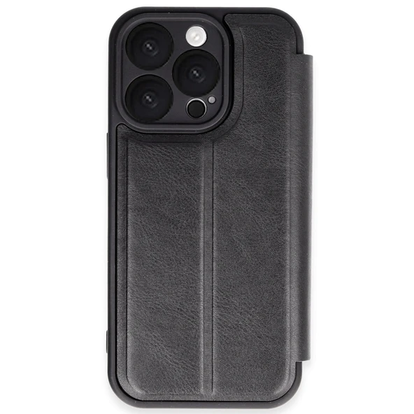 Apple İphone 16 Pro Max Kılıf Flip Cover - Siyah ürün görseli 1