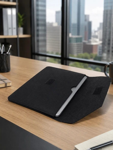 NEWFULL Doly Case 13 Inç Laptop / Notebook Kılıf Çantası - Siyah ürün görseli 1