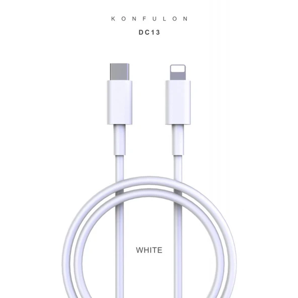 Konfulon DC13 1M 20W Type-C to Lightning Kablo iphone Uyumlu ürün görseli 1