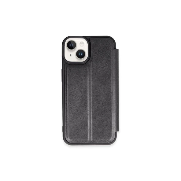 Apple İphone 15 Kılıf Flip Cover - Siyah ürün görseli 1