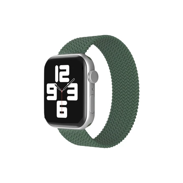 Apple Watch 38mm Ayarlı Solo Silikon Kordon - Haki Yeşil ürün görseli 1