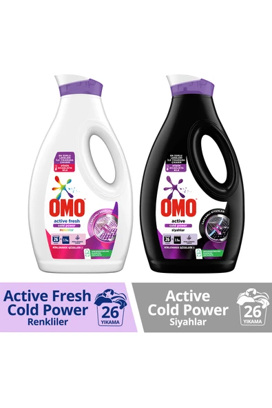 Omo Deterjan Active Fresh Cold Power Renkliler 1690 ml X1 Active Cold Power Siyahlar 1690ml X1 ürün görseli 1
