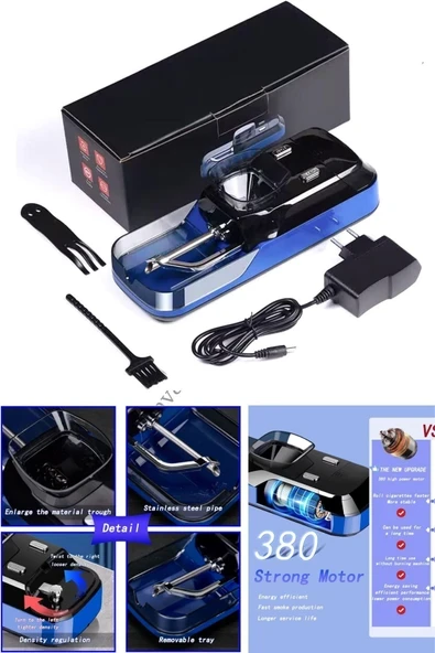 Gönder Gönder Gelsin  Elektrikli Sigara Makaron Makinesi Sigara Dolum Makinesi SİLİM ürün görseli 1