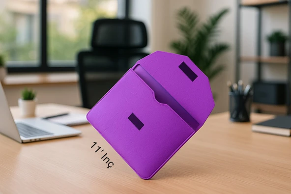 NEWFULL Doly Case 11 Inç Tablet / Laptop Kılıf Çantası - Mor ürün görseli 1