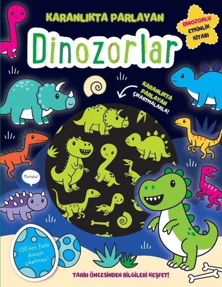 Karanlıkta Parlayan Kitaplar - Dinozorlar (Parlayan Çıkartmalar) ürün görseli 1