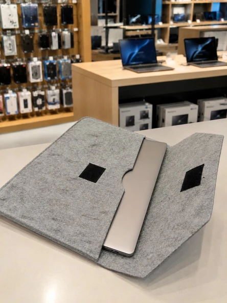 NEWFULL Doly Case 13 Inç Laptop / Notebook Kılıf Çantası - Gri ürün görseli 1