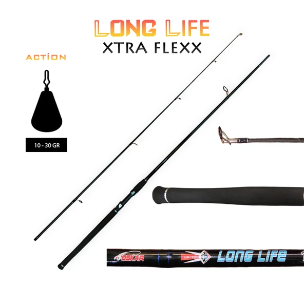 Long Life Xtra Flexx 180cm Spin Olta Kamışı 10-30G ürün görseli 1