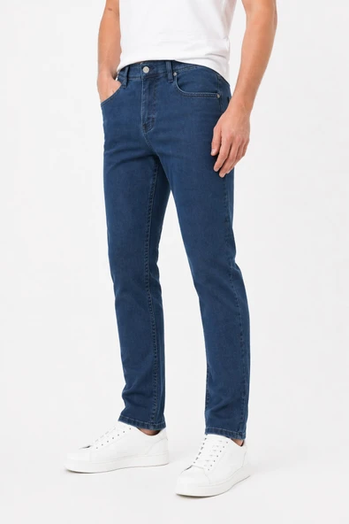 Erkek Petek Örme Regular Fit Jeans Pantolon BGL-ST05357 - Resim 6