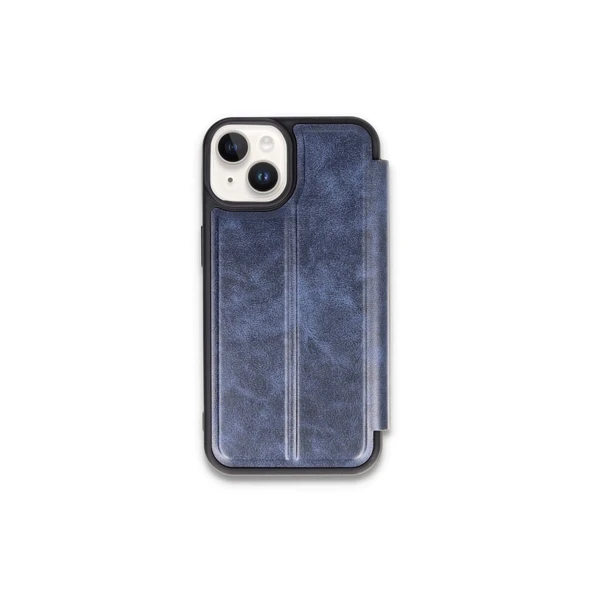 Apple İphone 15 Kılıf Flip Cover - Lacivert ürün görseli 1