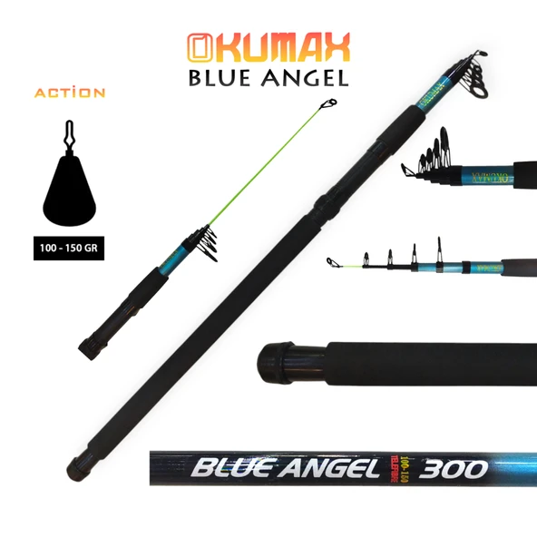 Okumax Blue Angel Kamış 350cm 100-150g ürün görseli 1