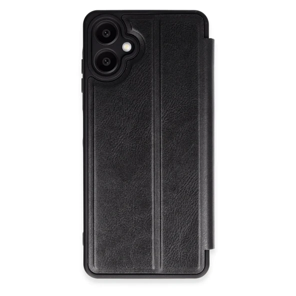 Samsung Galaxy A06 Kılıf Flip Cover - Siyah ürün görseli 1