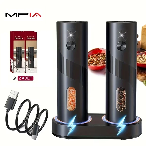 MPIA GRINDER SET USB ŞARJLI ÖĞÜTÜCÜ SET ürün görseli 1