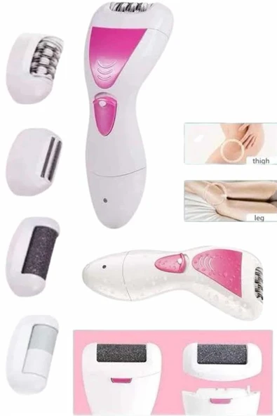 4 Başlıklı Bakım Cihazı Epilatör Tüy Alma Makinesi Topuk Törpüsü ürün görseli 1