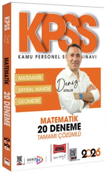 2026 KPSS Matematik Tamamı Çözümlü 20 Deneme Yargı Yayınları ürün görseli 1