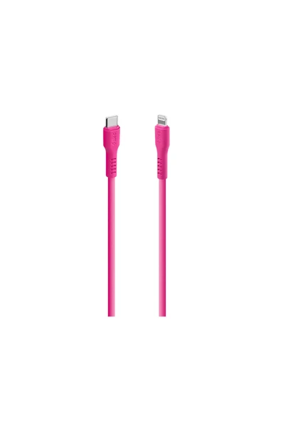 TTEC USB-C - Lightning Hızlı Şarj Kablosu 120cm Neon Pembe ürün görseli 1