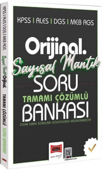 KPSS ALES DGS MEB AGS Orijinal Sayısal Mantık Tamamı Çözümlü Soru Bankası Yargı Yayınları ürün görseli 1