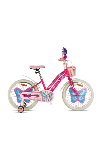 BUTTERFLY - 16" MTB - 10' - Vitessiz - V.B. - Neon Pembe-Beyaz/Mavi ürün görseli 1