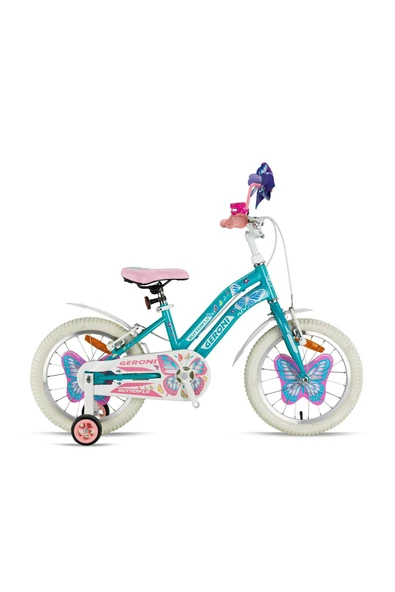 BUTTERFLY - 20" MTB - 11' - Vitessiz - V.B. - Metalik Turkuaz-Beyaz/Mavi ürün görseli 1