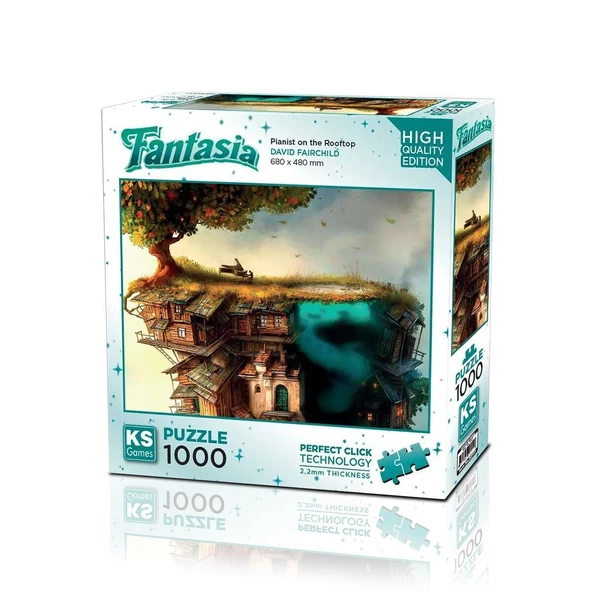 20777 PUZZLE 1000 PLANİST ON THE ROOFTOP