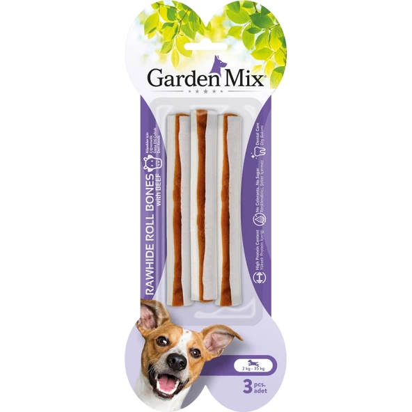 Garden Mix Dana Etli Çubuk Kemik Köpek Ödülü 90gr (3'lü) ürün görseli 1