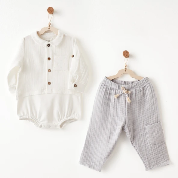 Andywawa AC26706 Gentelman 2li Takım Grey ürün görseli 1