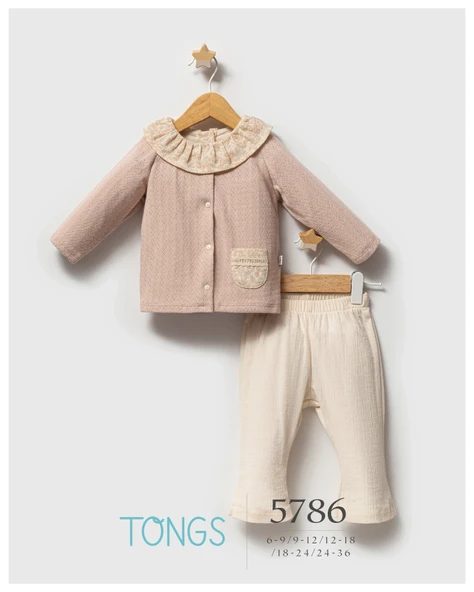 Tongs Pastoral Üçlü Takım 5786 Pudra ürün görseli 1