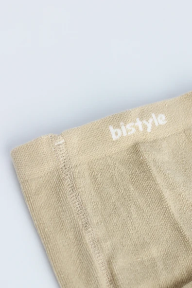 Bistyle Tekli Düz Külotlu Çorap 50104 Bej - Resim 4