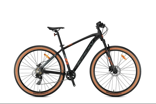 Kron XC 100 - 24  MTB - 13' - 8 Vites - H.Disc - Mat Siyah/Neon Turuncu-Füme ürün görseli 1