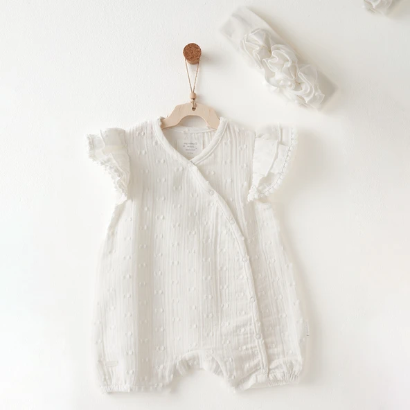 Andywawa AC26642 Baby Chic Tulum Takım Ekru ürün görseli 1