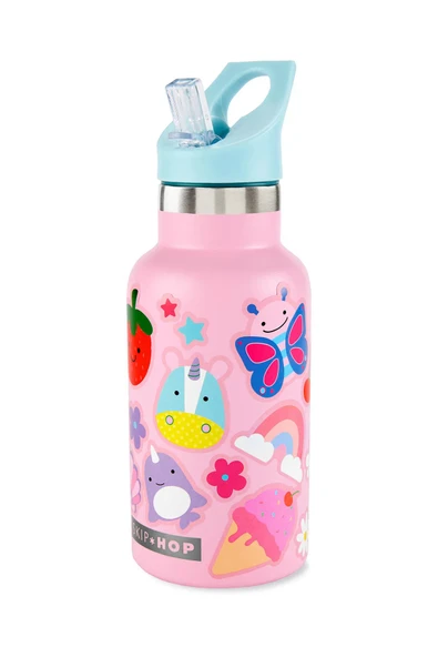 Skip Hop Spark Style Paslanmaz Çelik Suluk Pembe ürün görseli 1