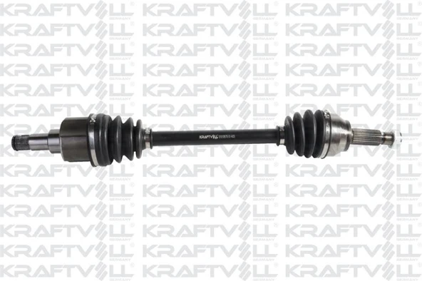 Ford On Aks Sol Komple Fiesta V 02>08 Fusıon 01>12 1,4tdci (dis Freze: 25, IC Freze: 23, Uzunluk: 621mm, - Kraftvoll 01010579 ürün görseli 1