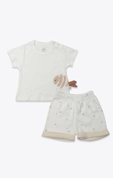 Bistyle 2li Takım Şortlu Ocean And Starfish 14148 Ekru ürün görseli 1