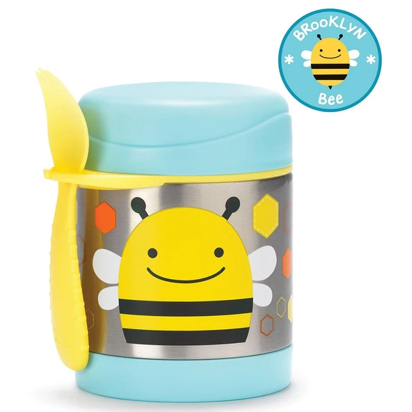 Skip Hop Zoo Paslanmaz Çelik Termos 325 ml Arı ürün görseli 1