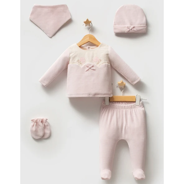 Tongs Baby Etamine 5'li Hastane Çıkışı 5684 Pembe ürün görseli 1