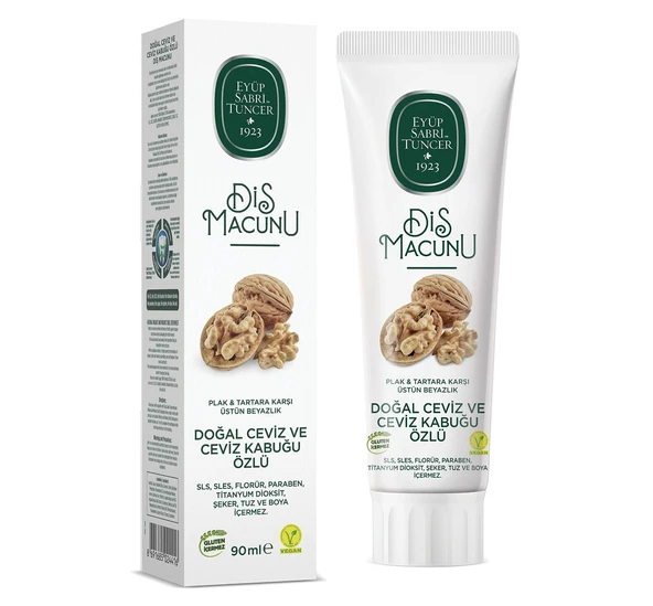 Eyüp Sabri Tuncer Doğal Diş Macunu 90 Gr Ceviz & Ceviz Kabuğu Özlü ürün görseli 1