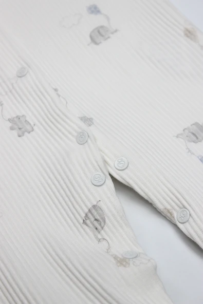 Bistyle Flying Elephant Tulum 15112 Ekru Gri - Resim 4