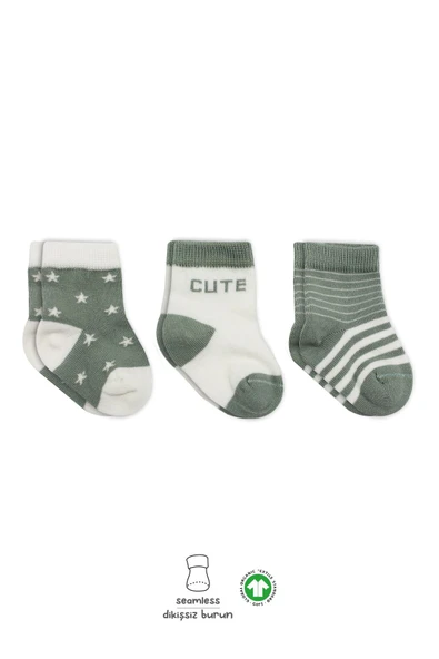 Bistyle 3lü Penye Cute Stars Soket Çorap 10115 Nil ürün görseli 1