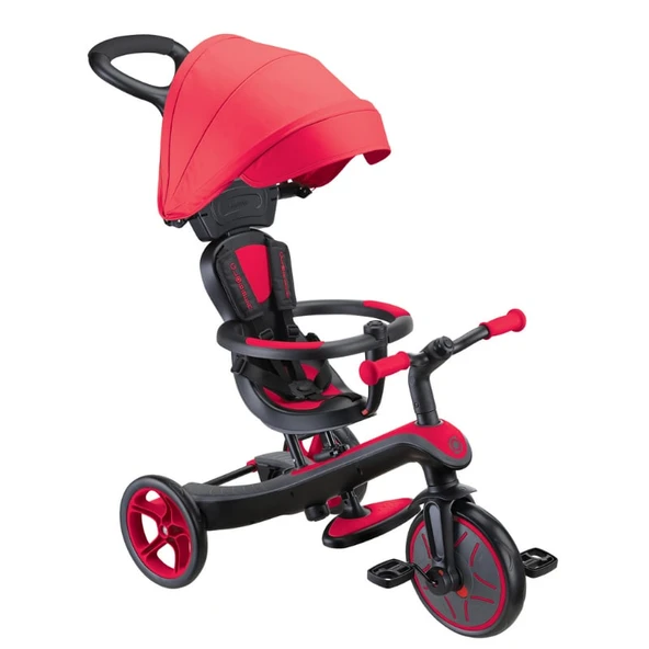 Globber Explorer 4in1 Trike Bisiklet Kırmızı ürün görseli 1