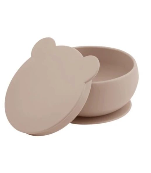 OiOi Silikon Kapaklı Kase Bubble Beige - Resim 2