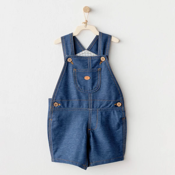 Andywawa AC25932 Casual Bebek Salopet İndigo ürün görseli 1